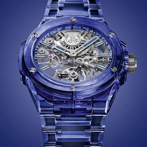 hublot uhren blau|Hublot tourbillon 43mm.